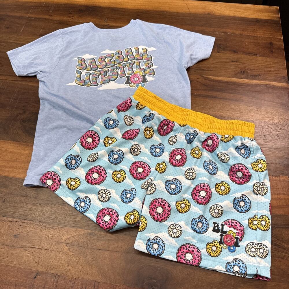 Baseball Lifestyle 101 Youth Large Donut Shorts & Tee